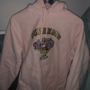 SOLD 2016 pink supreme flower centerpiece hoodie